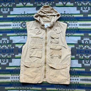Vintage Banana Republic Beige Adventure Vest Men’s Size XL